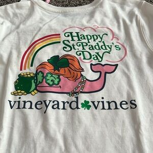 Vineyard Vines St. Paddy's Day Graphic Tee - cream color tee with graphic. New